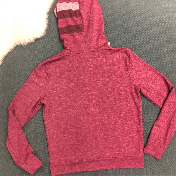 NWOT Victoria’s Secret Dark Pink Hoodie Sz Sm - Picture 2 of 7